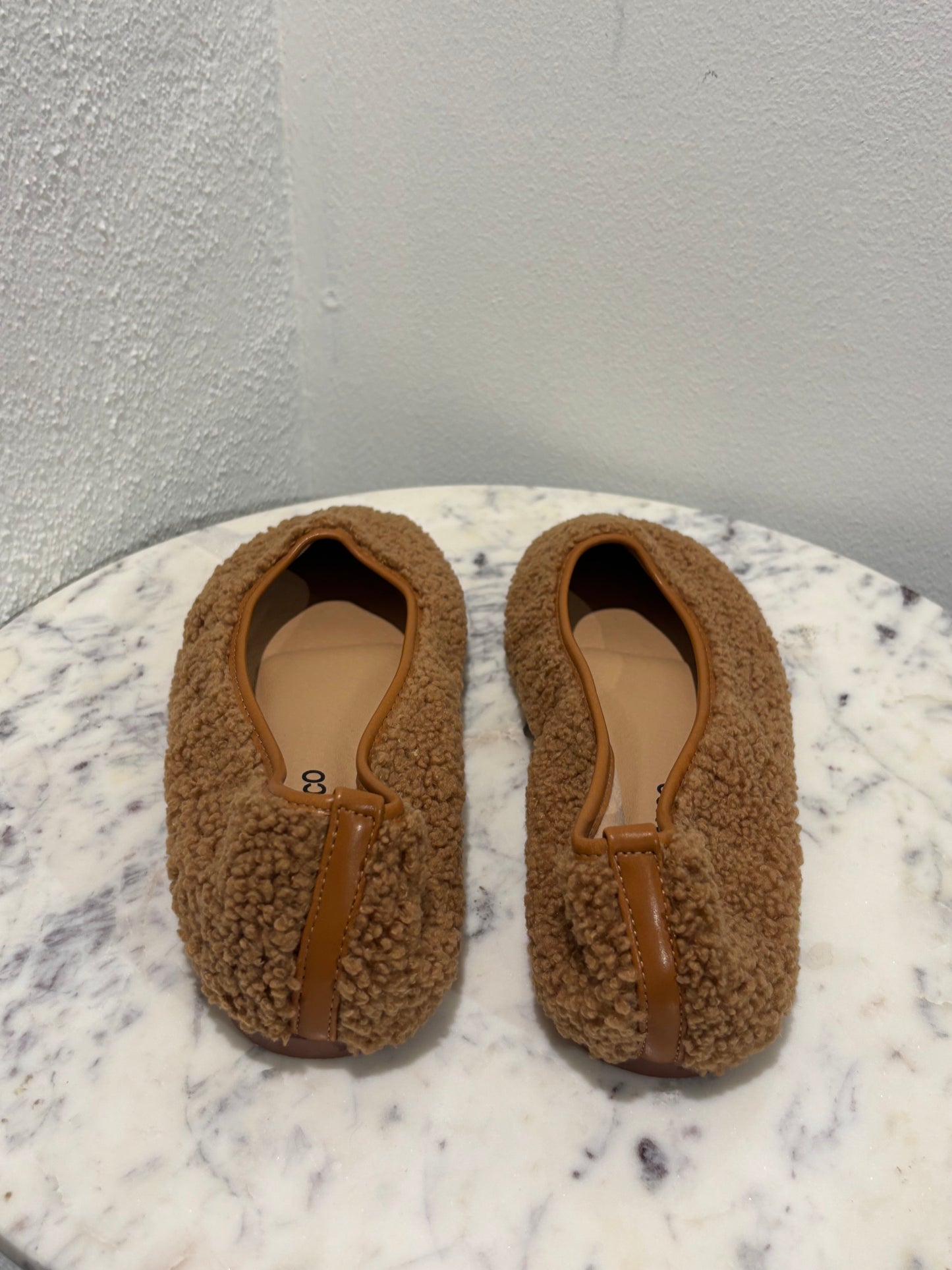 Medina x Bianco - Camel fleece ballerinas - 39 - Medinas Wardrobe
