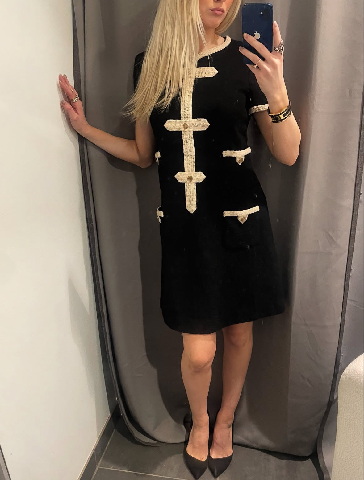 Iconic Chanel Dress – Tweed in Black & White - EU 38 (S/M)