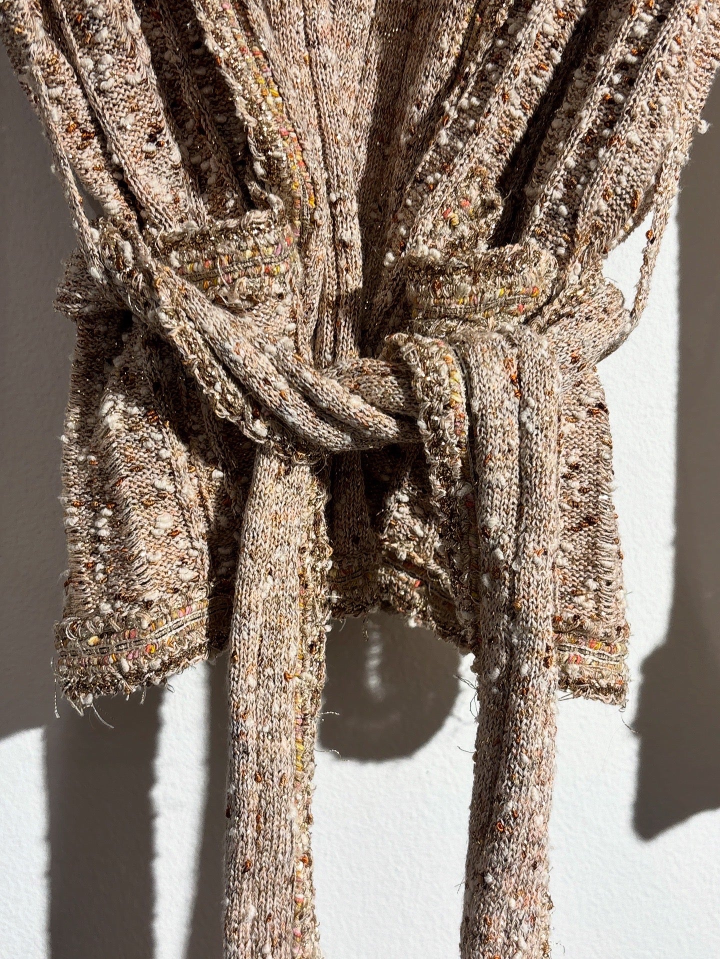 Chanel Cardigan – Knit in Gold & Terracotta – EU 38