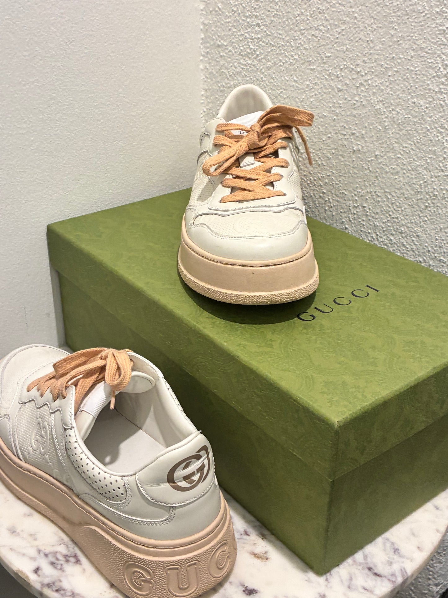 Gucci Sneakers - White & Rose - EU 39,5