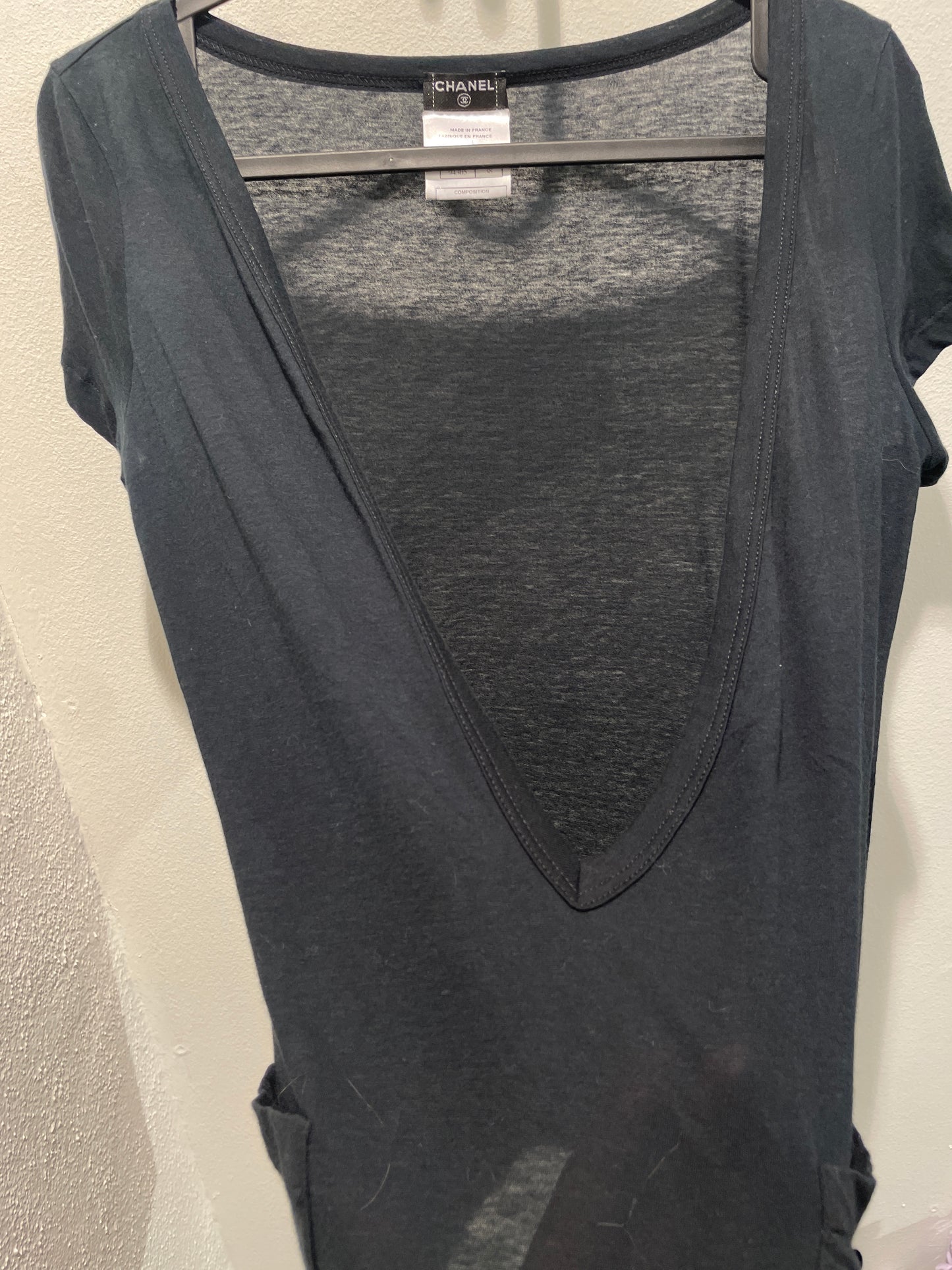 Chanel Tee – Soft Cotton in Black – EU 36