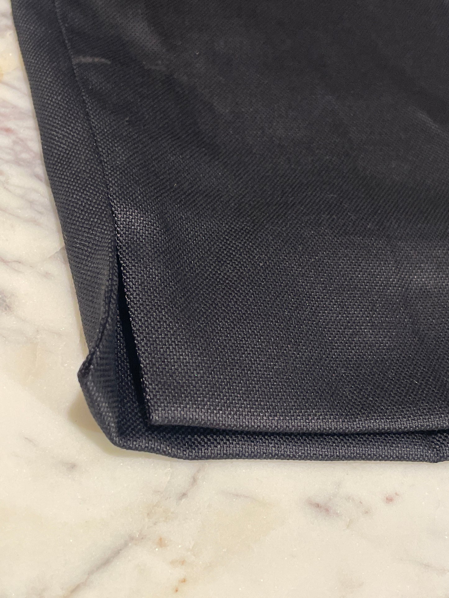 Bruuns Bazaar - Black pants - side zipper and wrap-belt 36 - Medinas Wardrobe