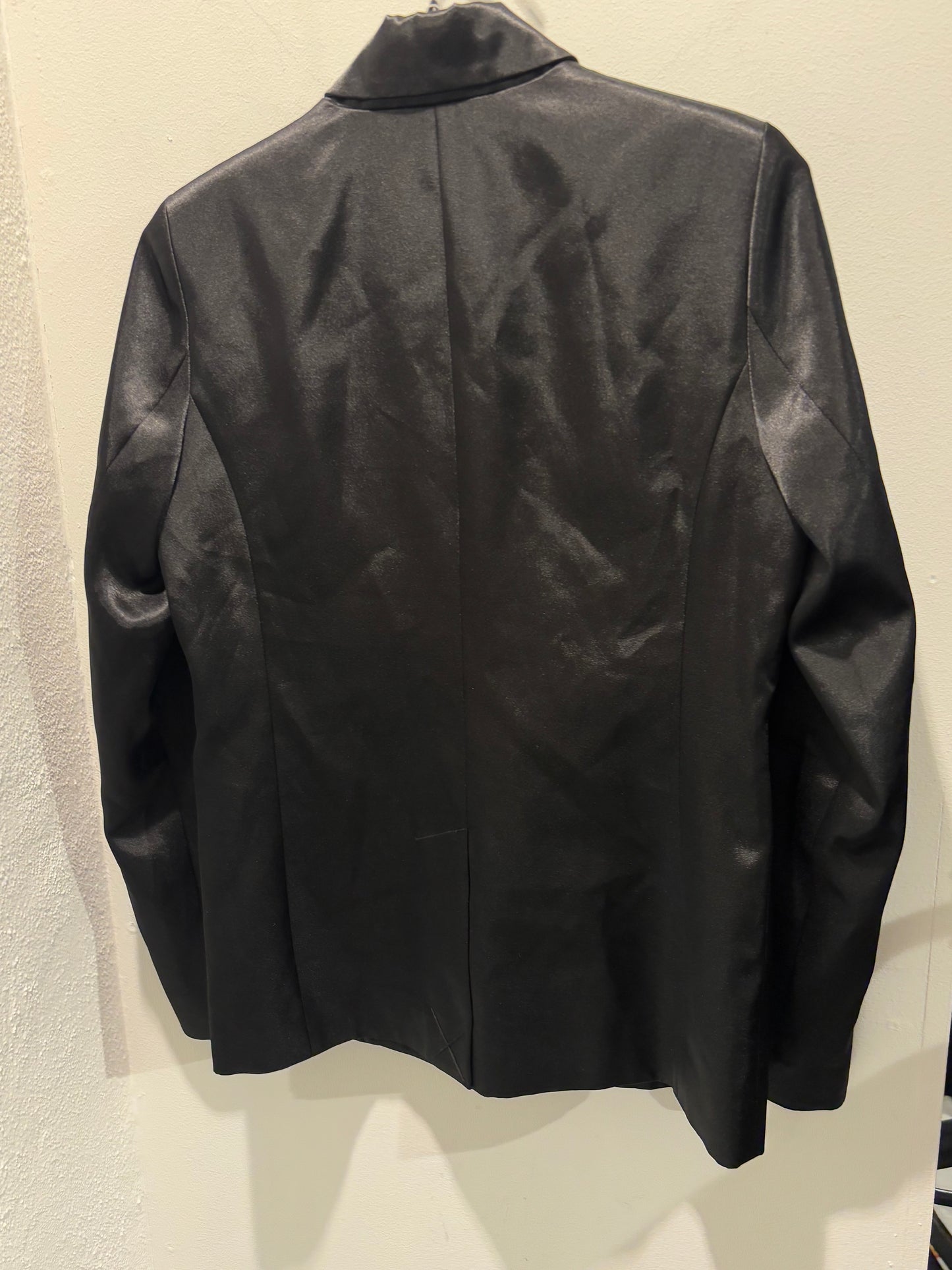 Designers Remix - blazer - black satin - EU36 - Medinas Wardrobe