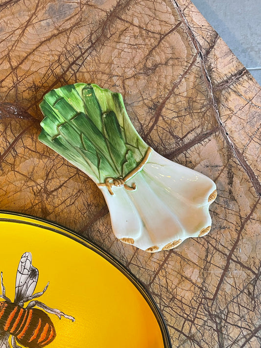 Lille Porre fad - Italiensk porcelæn