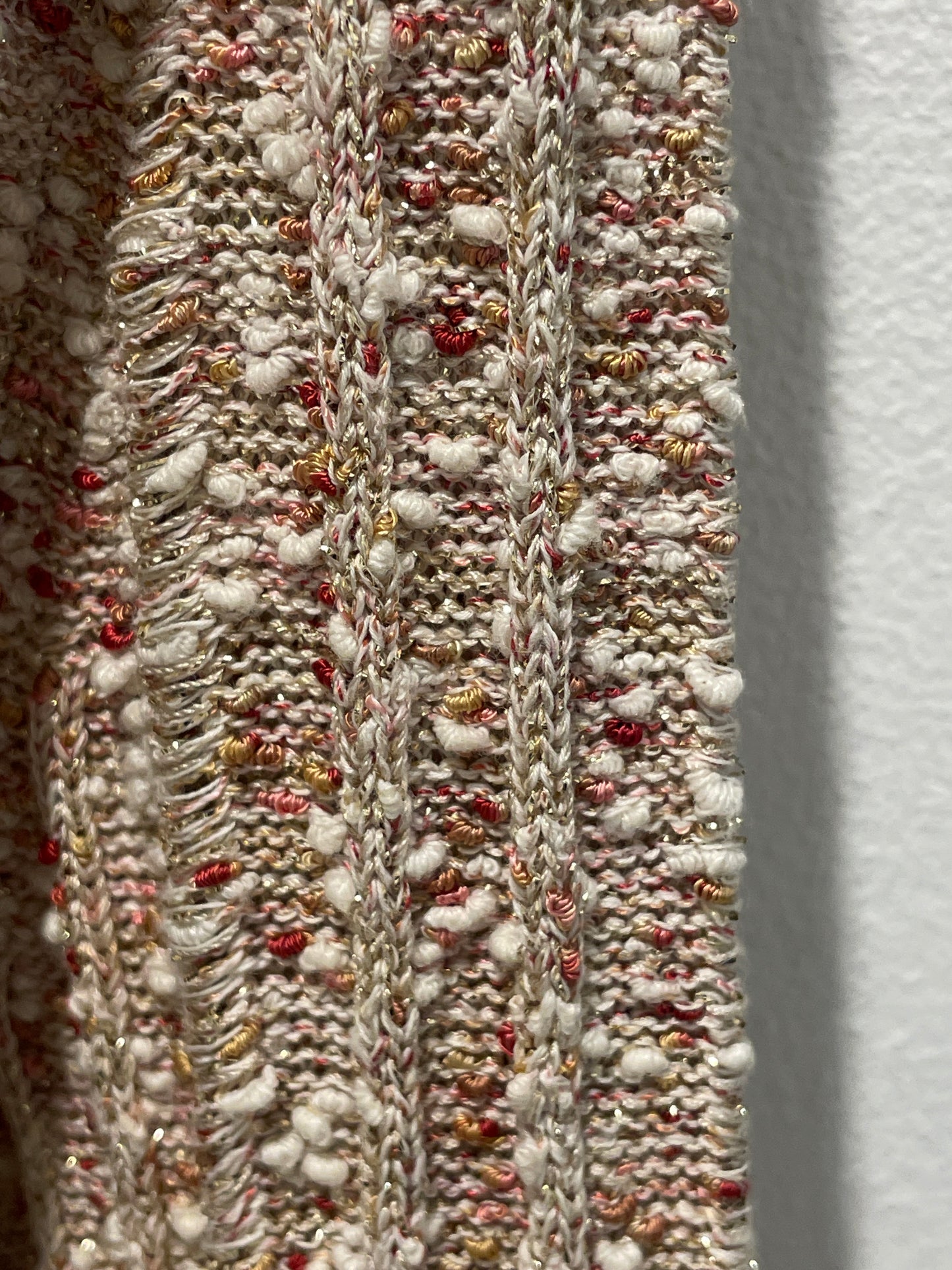 Chanel Cardigan – Knit in Gold & Terracotta – EU 36