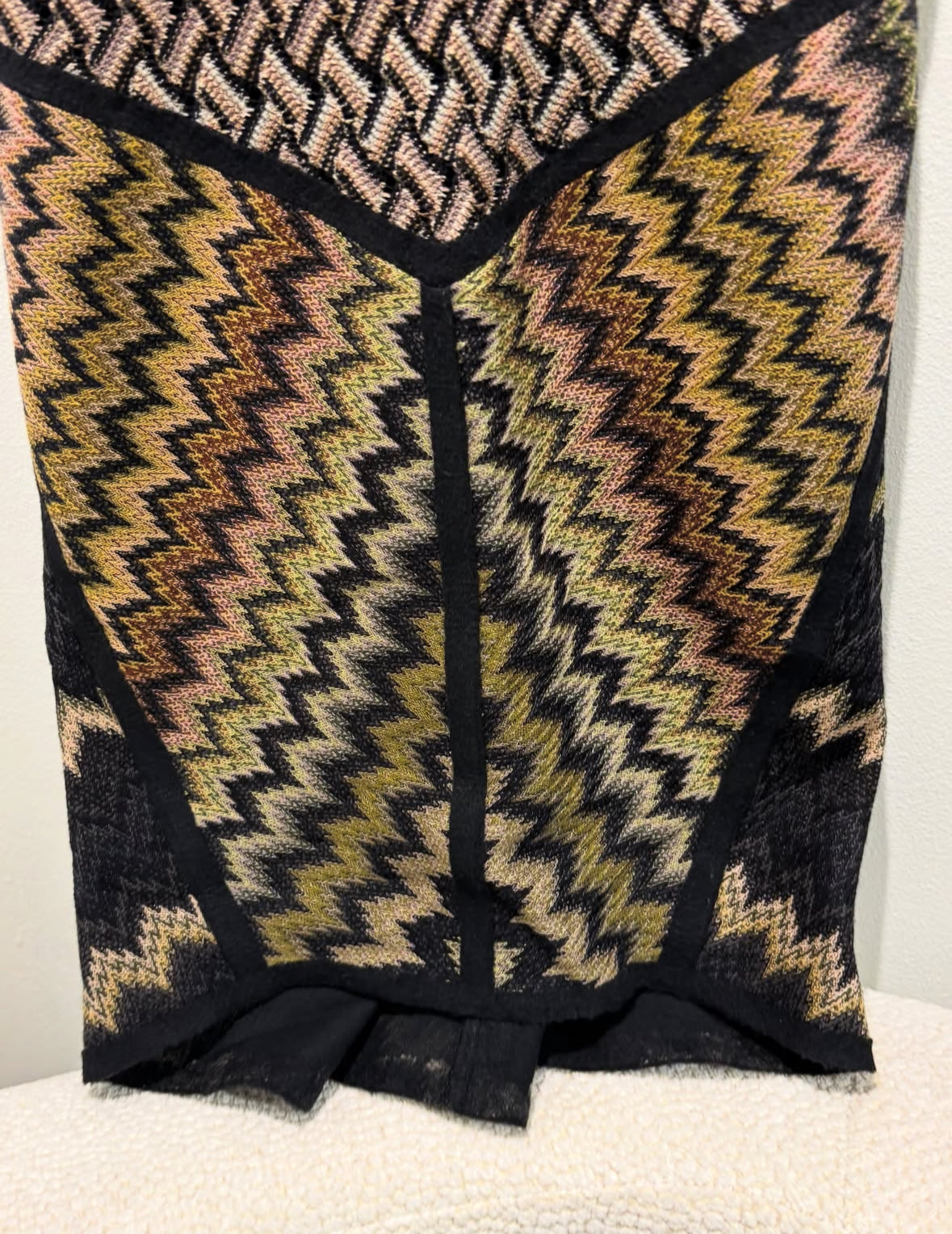 Missoni Dress – Classic Pattern in Warm Tones - Size S