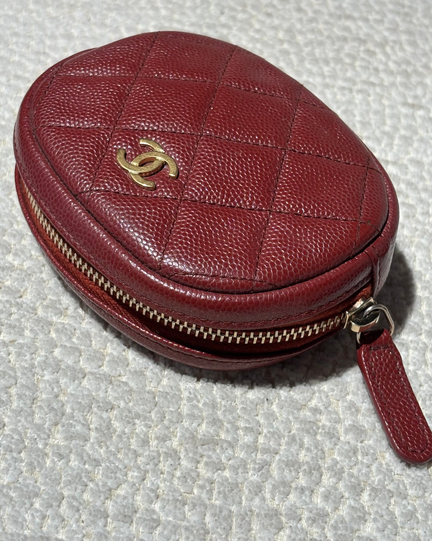 Chanel Wallet - Deep Red Caviar leather & Gold