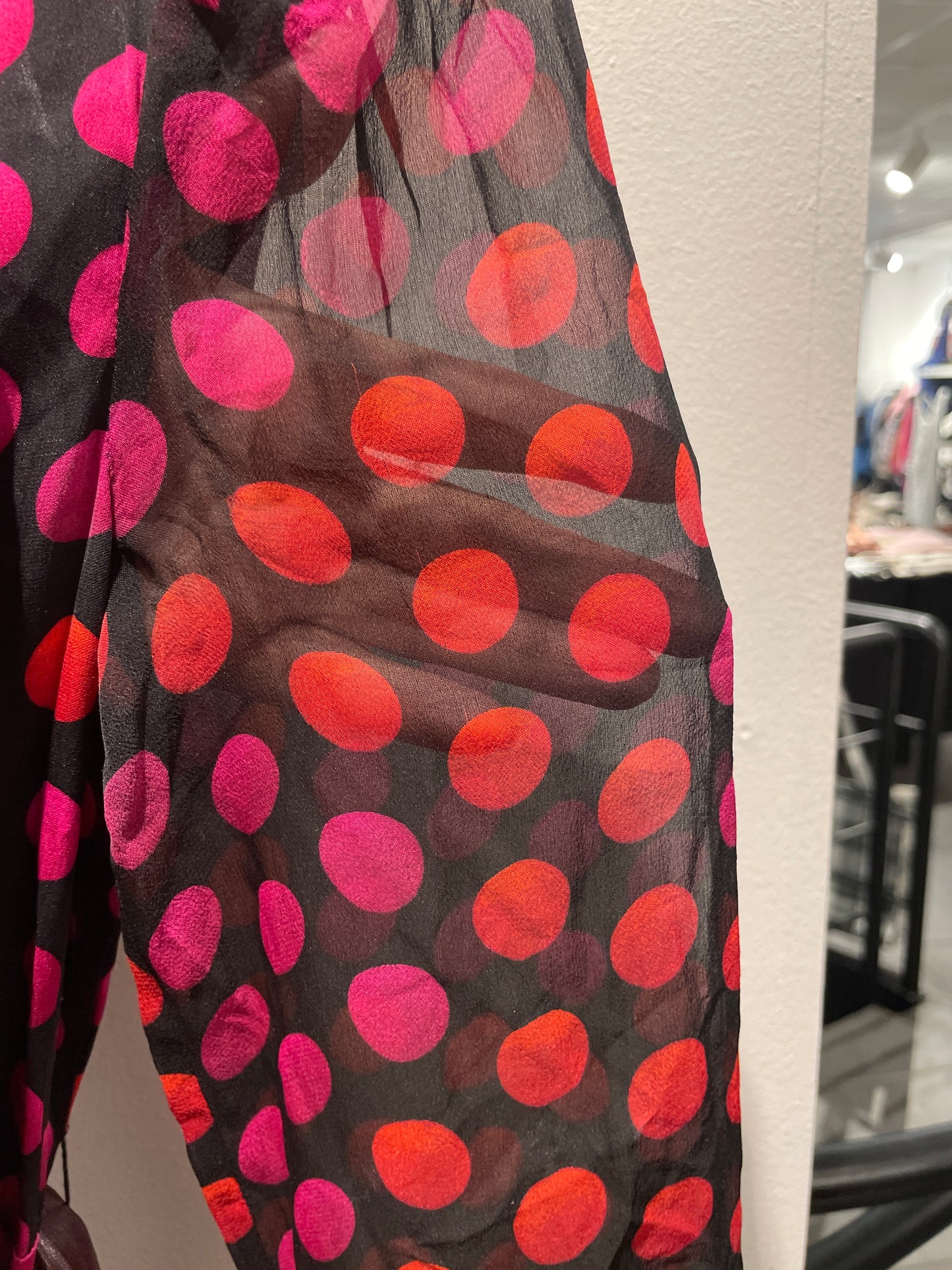 Diane von Furstenberg — Catherine Two Silk Dress in "Giraffe Daze Dot" - Size S