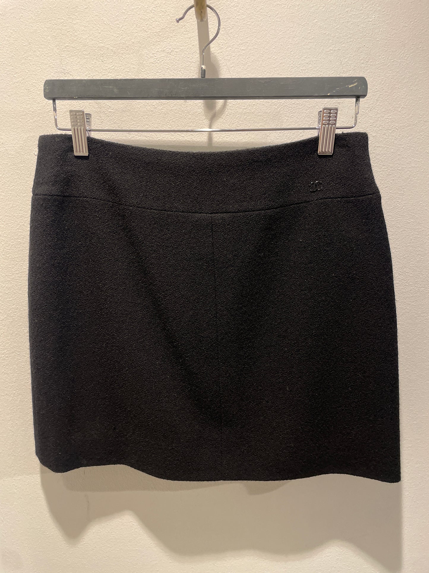 Chanel Skirt – Classic Wool in Black – EU 36
