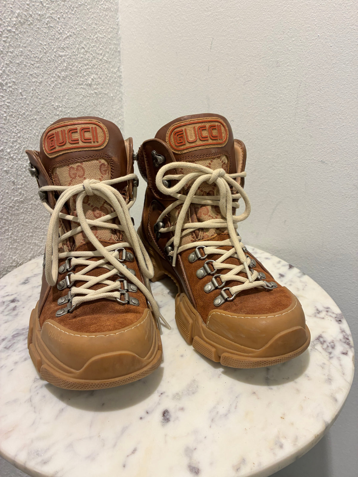 Gucci Boots – Brown with Chunky Soles - 39