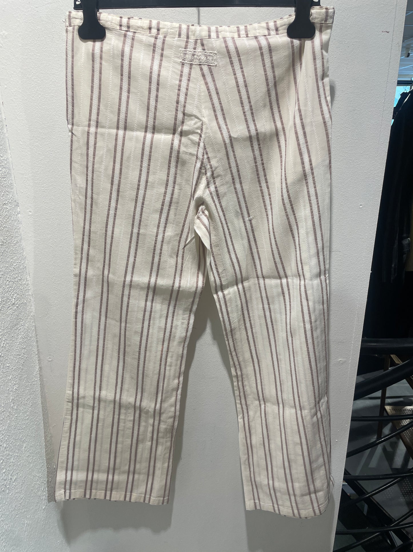 Heartmade - cotton/linen pants - adjustable waist - M