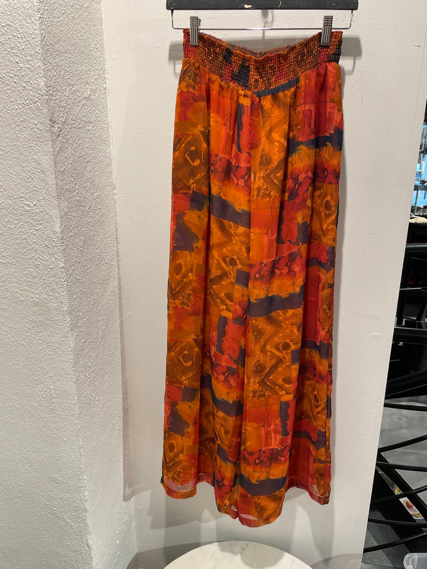 Apriori Abstract Print Wide-Leg Lightweight Trousers - 38