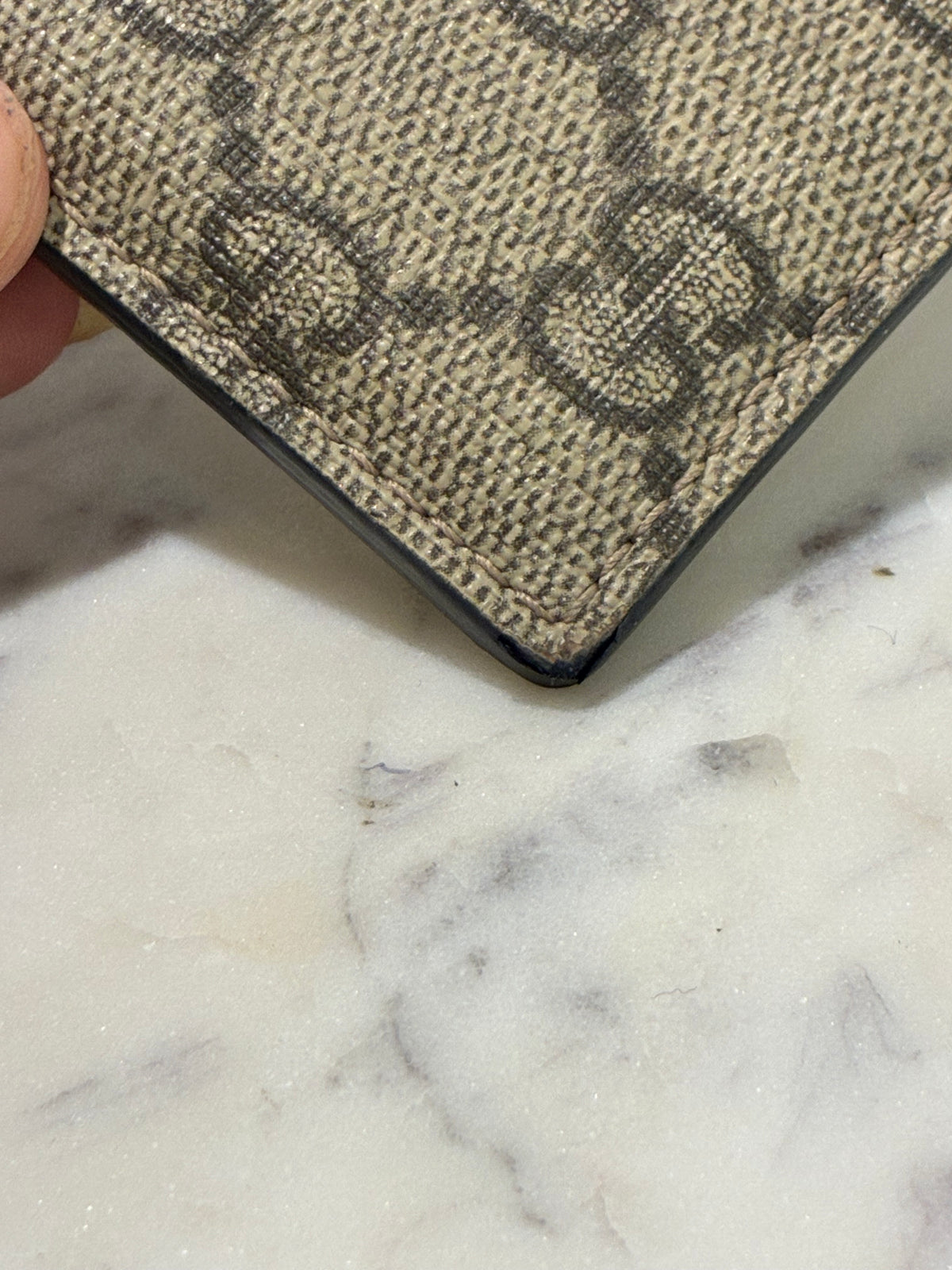 Gucci Cardholder - Monogram & Brown Leather