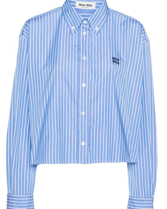 Miu Miu Poplin Shirt - Ny & eftertragtet - Boxy fit, Medium