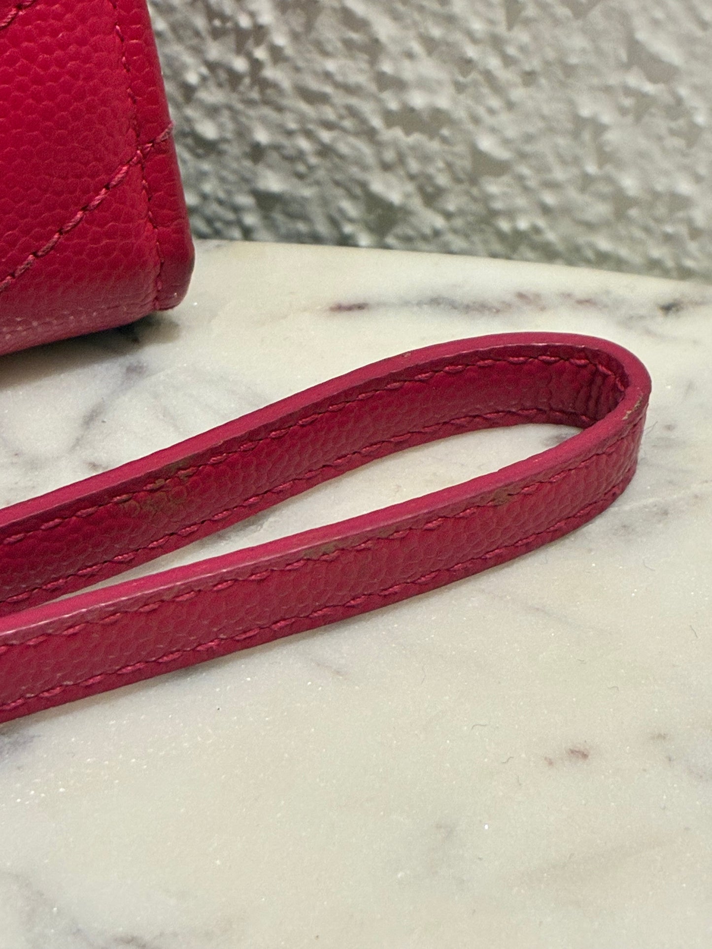 Saint Laurent - Cassandre Matelessé Flap Pouch - Pink Leather & Gold Hardware