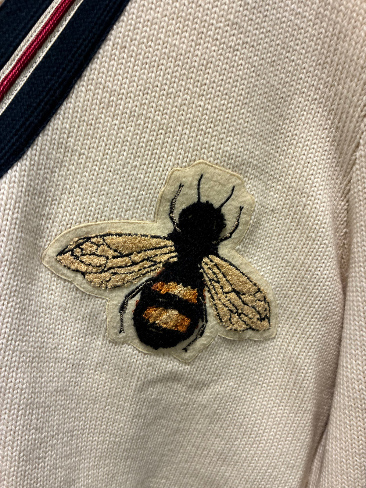 Gucci Knit - Ecru & Iconic Bee - Size S/L