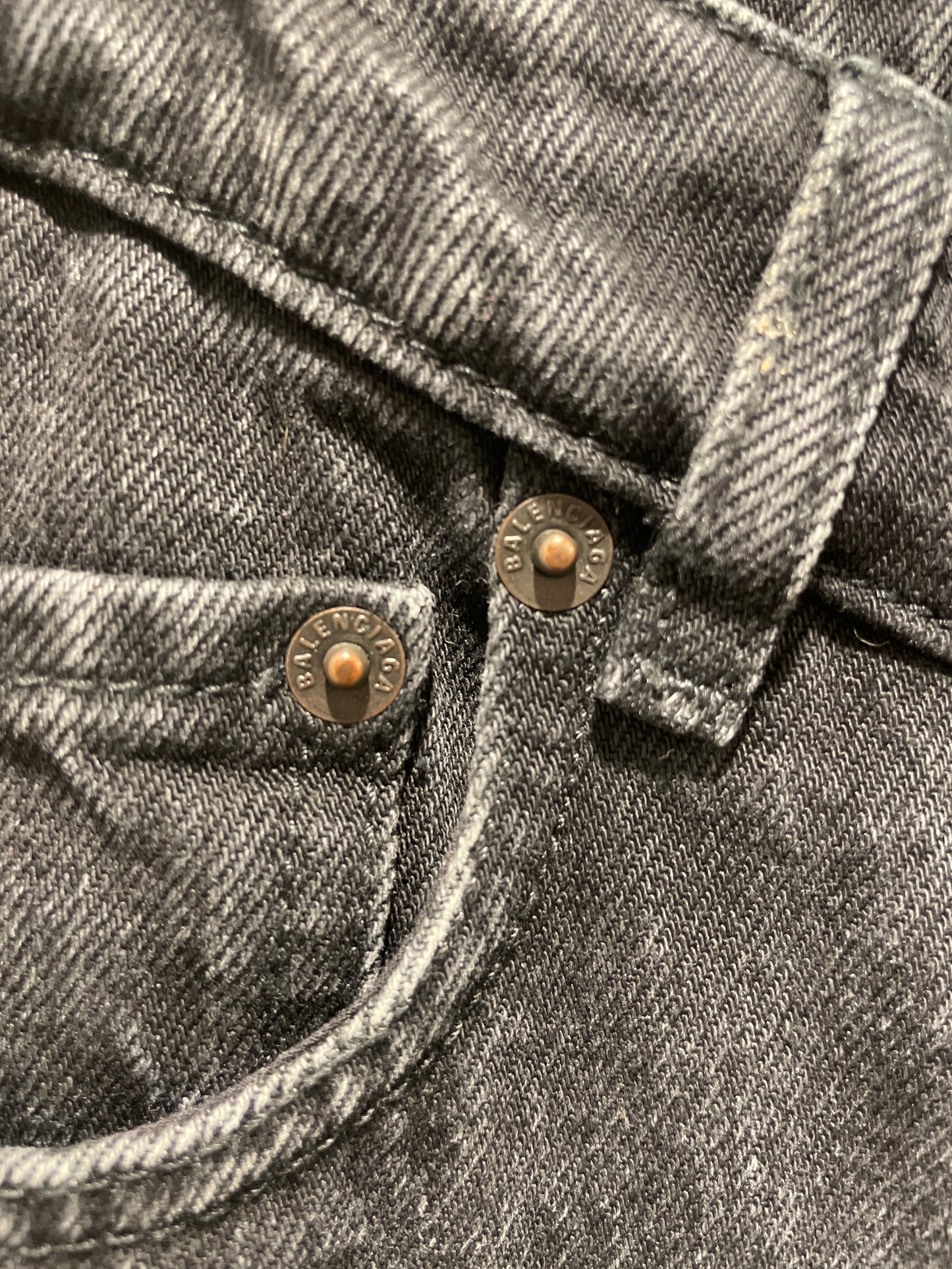 Balenciaga - Jeans - Black Denim - Medinas Wardrobe - 27"