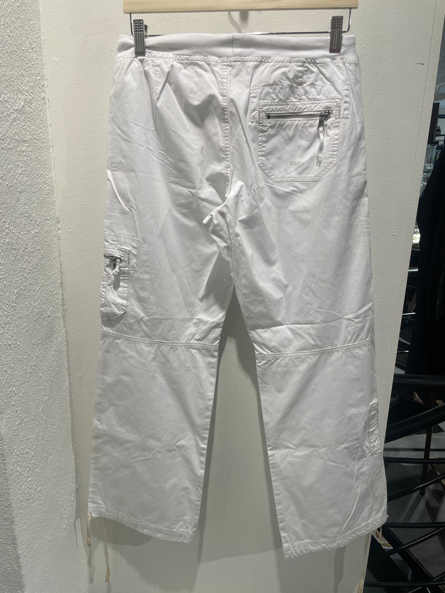 Signal - Lightweight Cargo Pants / Summer Utility Trousers – Crisp White - S