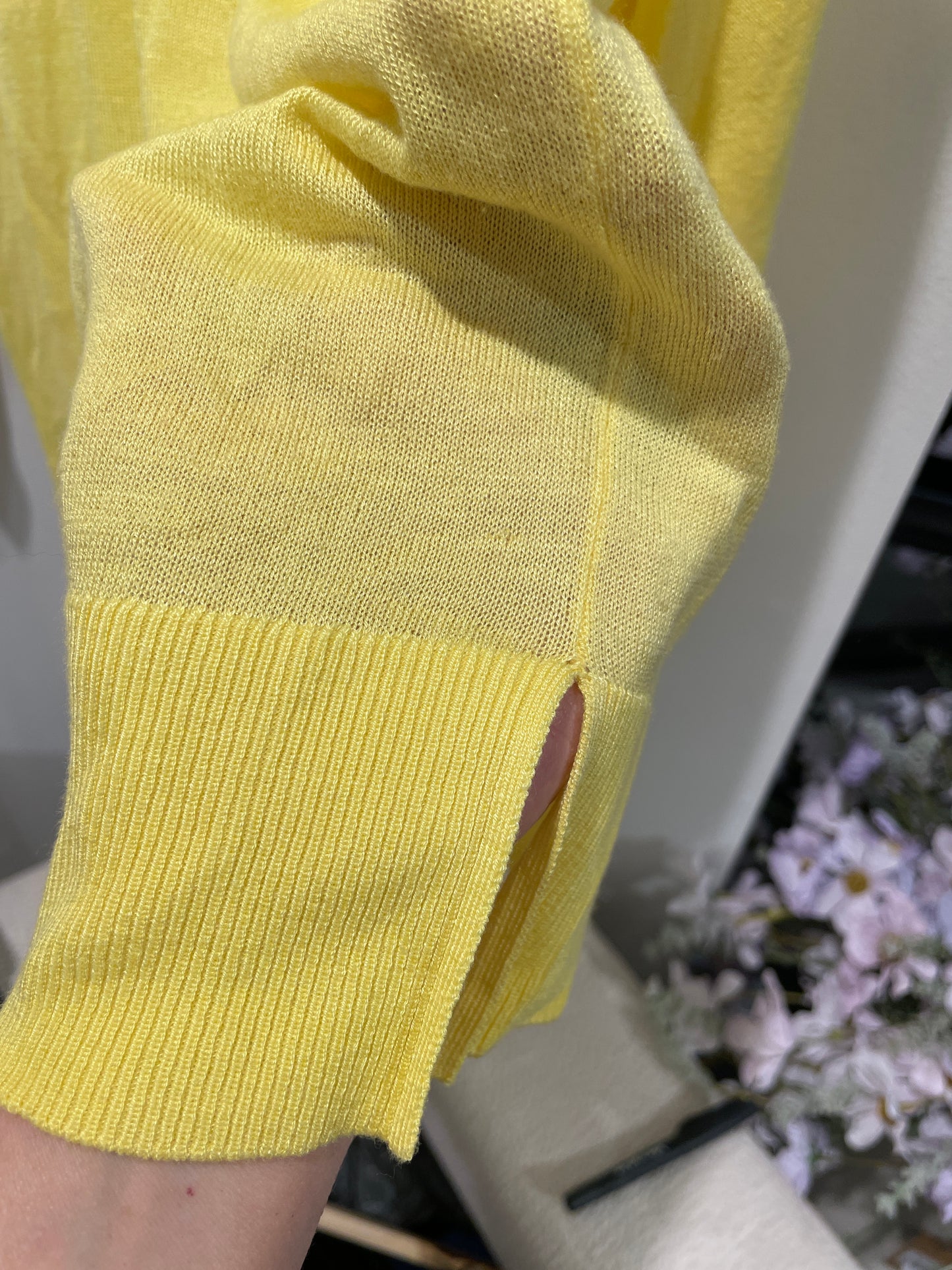 Thin knit -sunny yellow - S/M