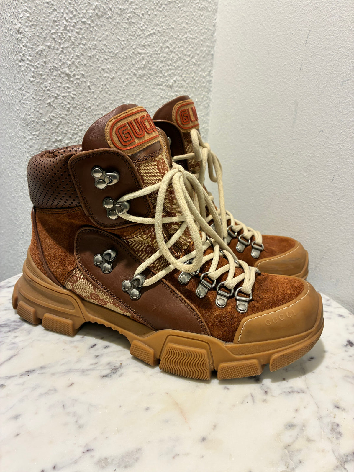 Gucci Boots – Brown with Chunky Soles - 39