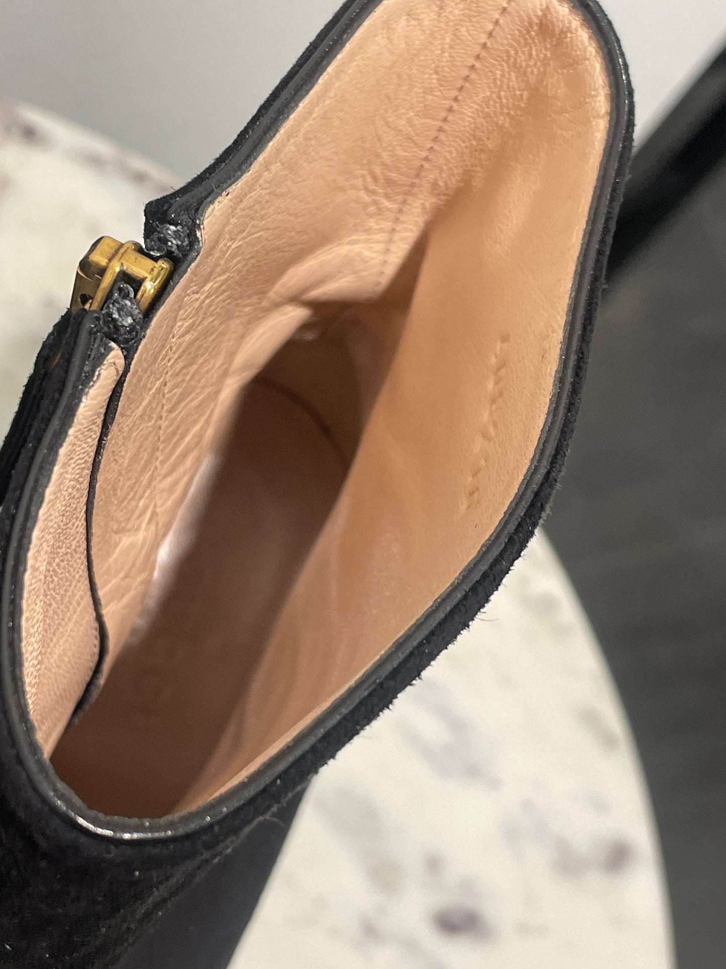 Gucci Boots – Suede GG Marmont Fringe - 39