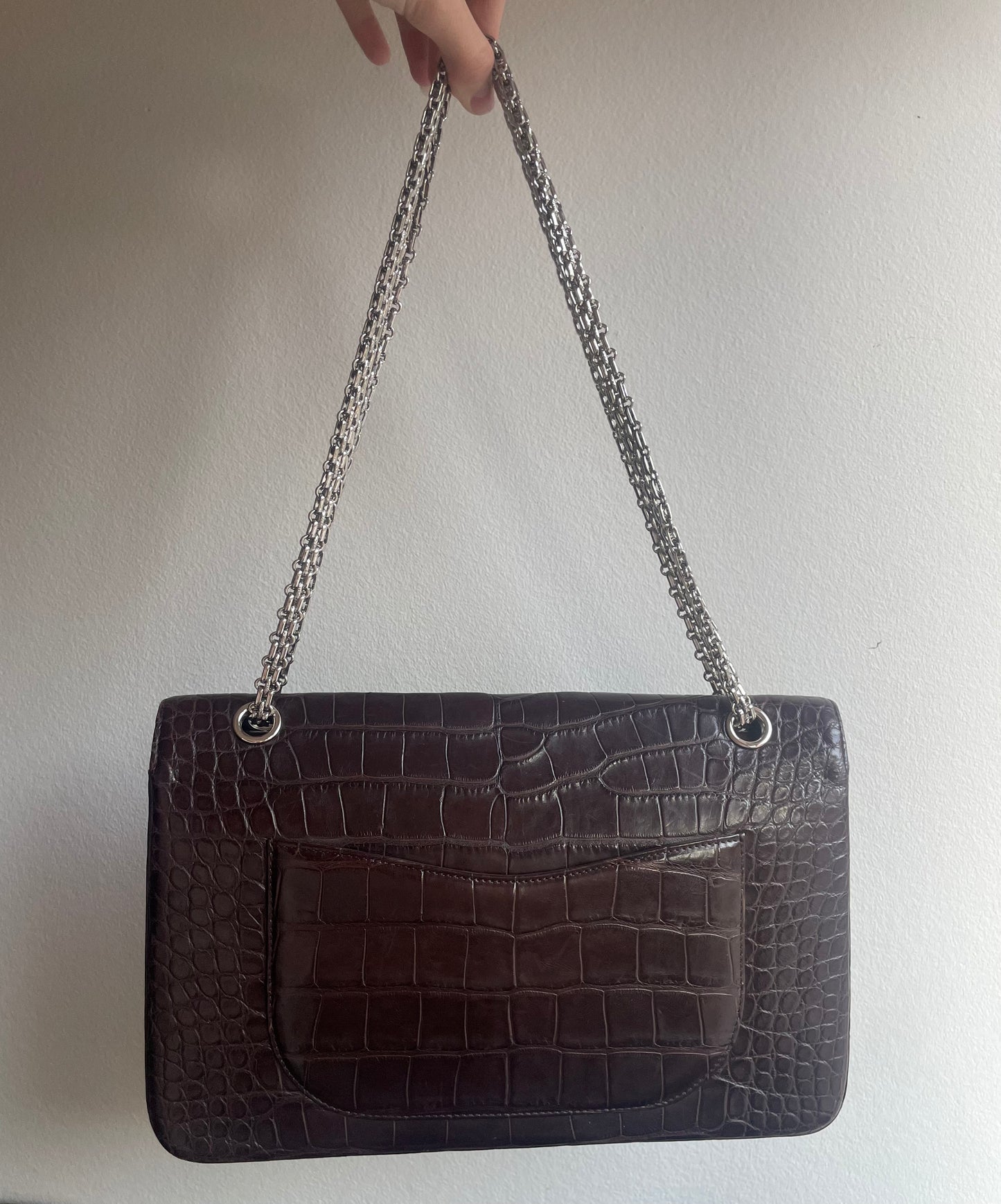 Chanel Alligator - Brun - Double Flap