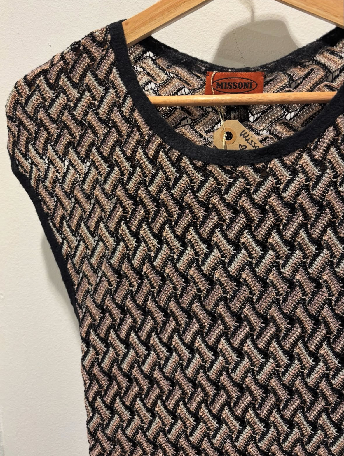 Missoni Dress – Classic Pattern in Warm Tones - Size S