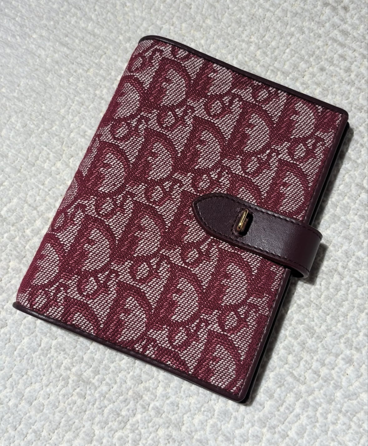 Christian Dior Agenda/Notebook - Monogram Logo Print & Lock with Keys
