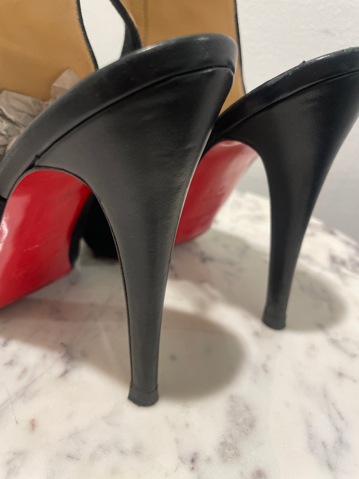 Christian Louboutin "Gortika" Spiked Calfskin & Suede Ankle-Strap Sandals – 36,5