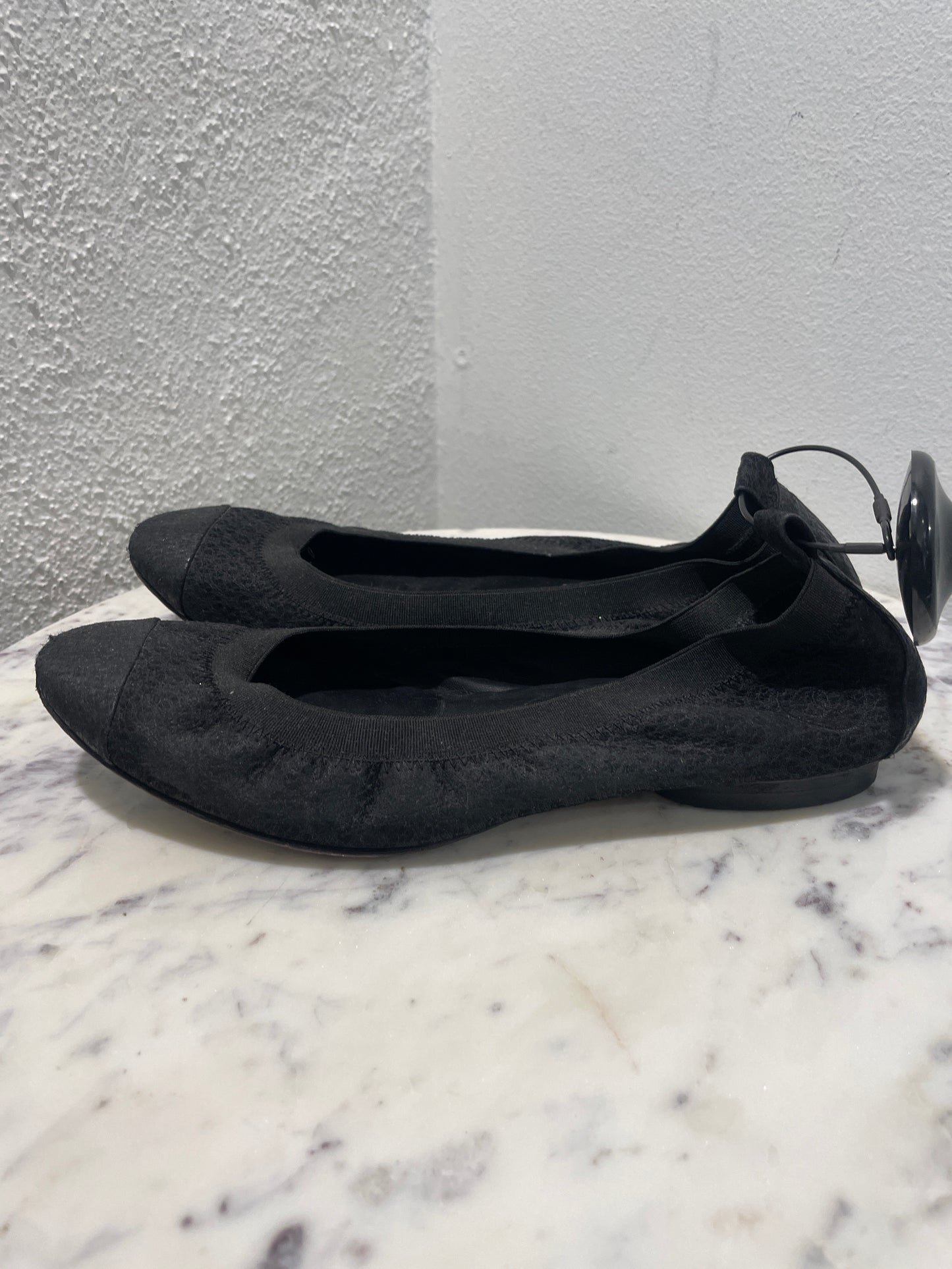 Chanel Ballerinas – Black Stretch with Elastic Trim - EU 38,5 C