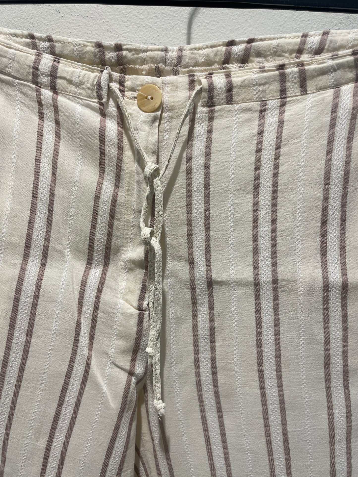Heartmade - cotton/linen pants - adjustable waist - M