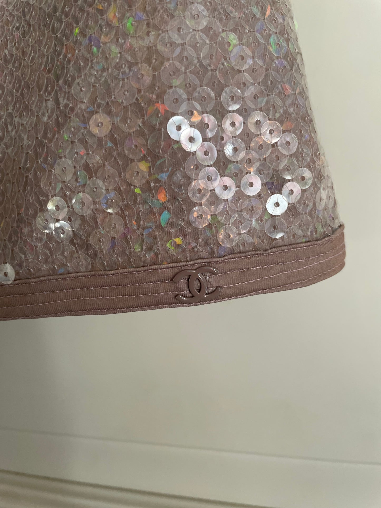 Chanel - paillet top - old pink