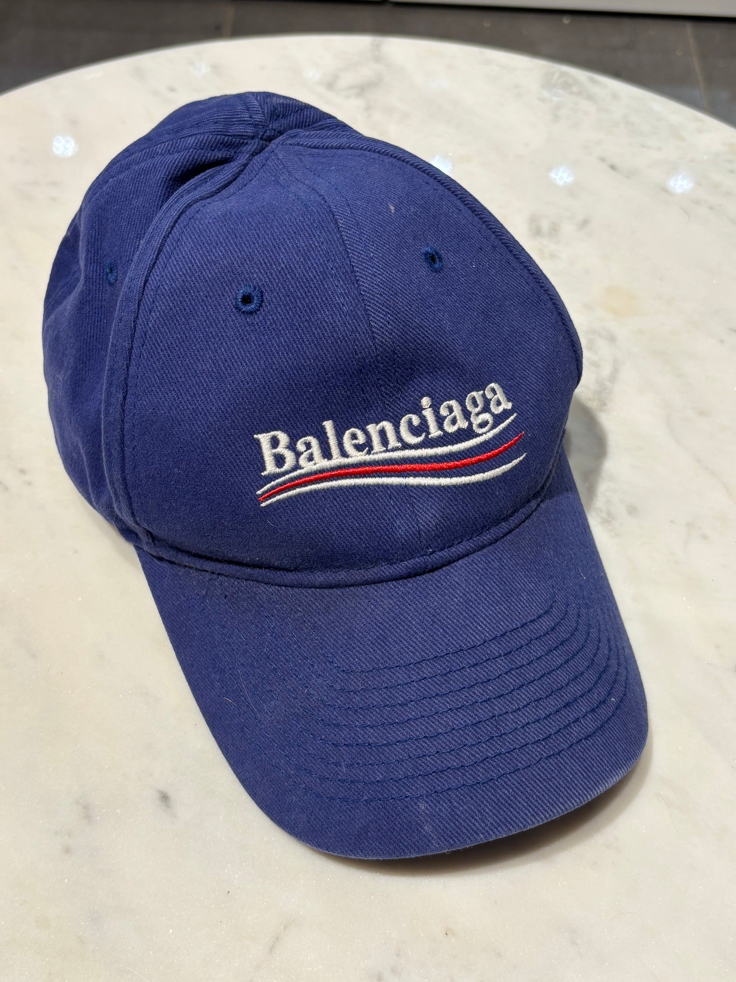 Balenciaga - Logo Cap - Navy - Medinas Wardrobe