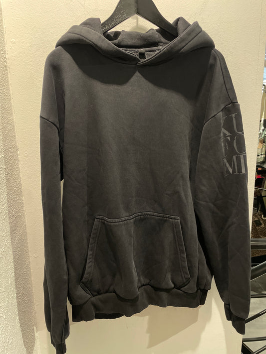 KUN FOR MIG - Hoodie - black w. grey - Medinas Wardrobe - M