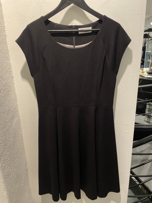 Rosemunde dress – Black heavy structured dress with lining - EU42