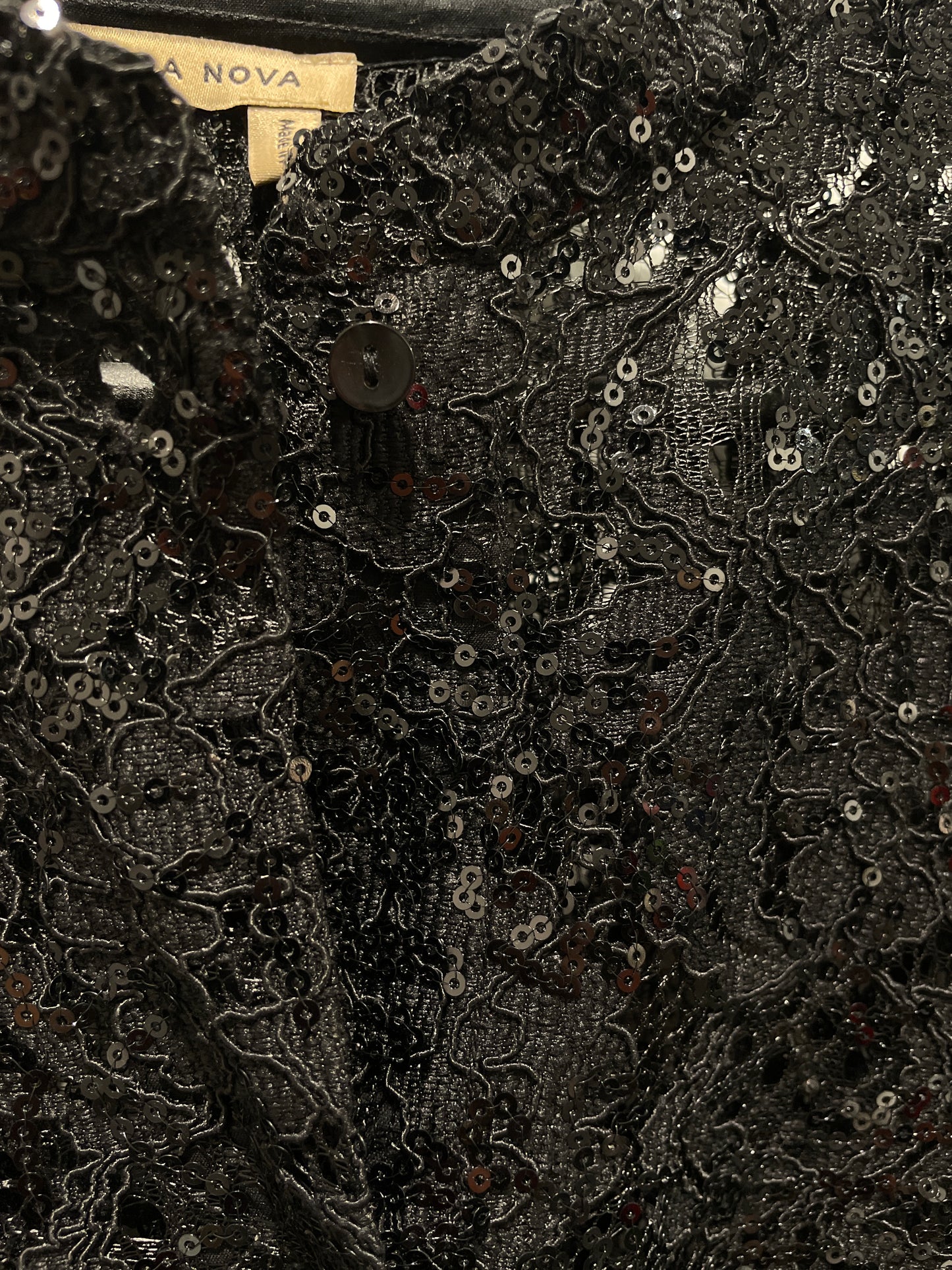 Stella Nova - Lace dress / rope w. sequins - Black - Medinas Wardrobe