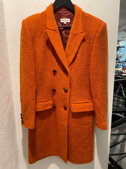 Ivan Grundahl — Double-Breasted Bouclé Wool Coat - Size EU Medium