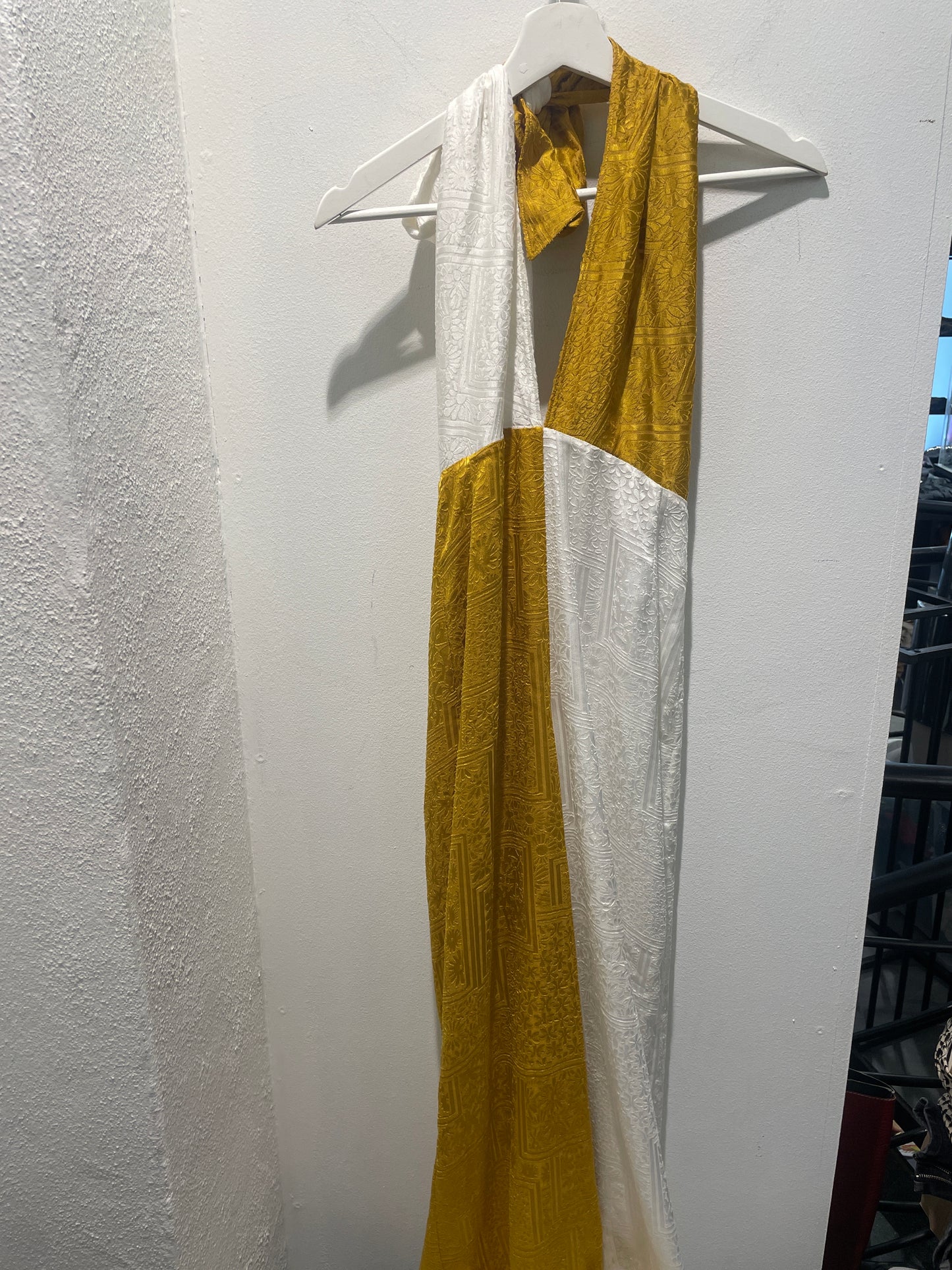 Rotate Jeanette Two-Tone Jacquard Jumpsuit - XS/S
