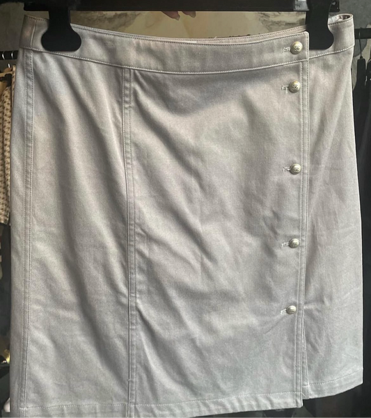 Chanel nederdel - grå denim