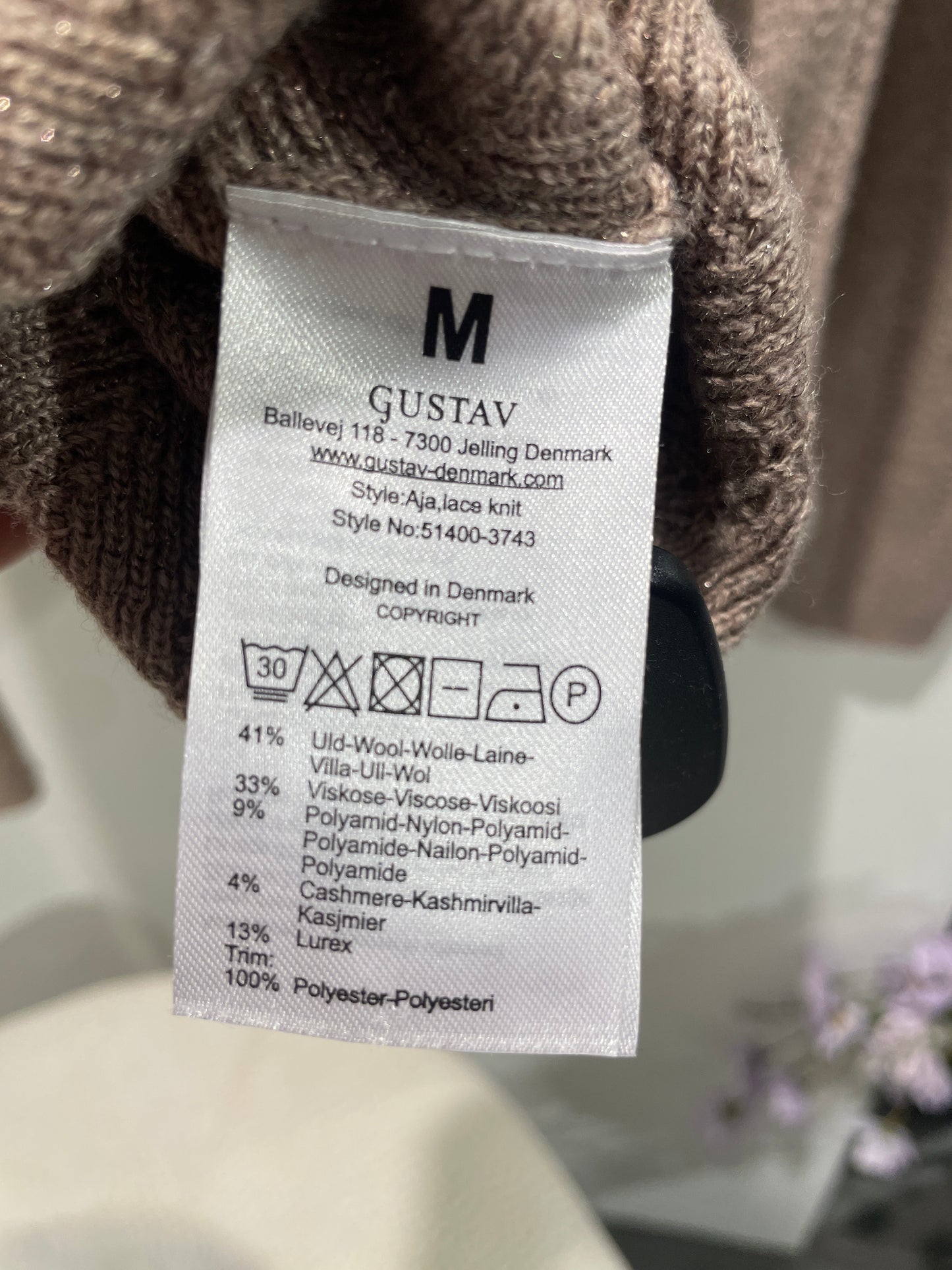 Gustav knit - taupe/nougat - M