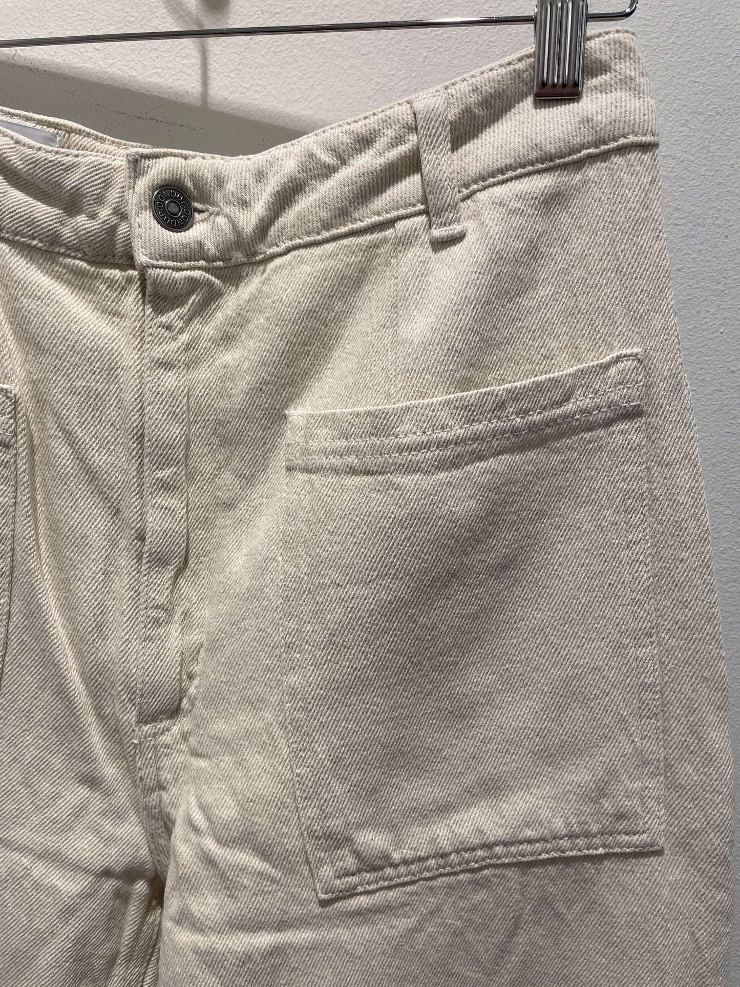 Dondup — High-Waisted Ecru Utility Jeans (Size W29 / Fits EU 38)