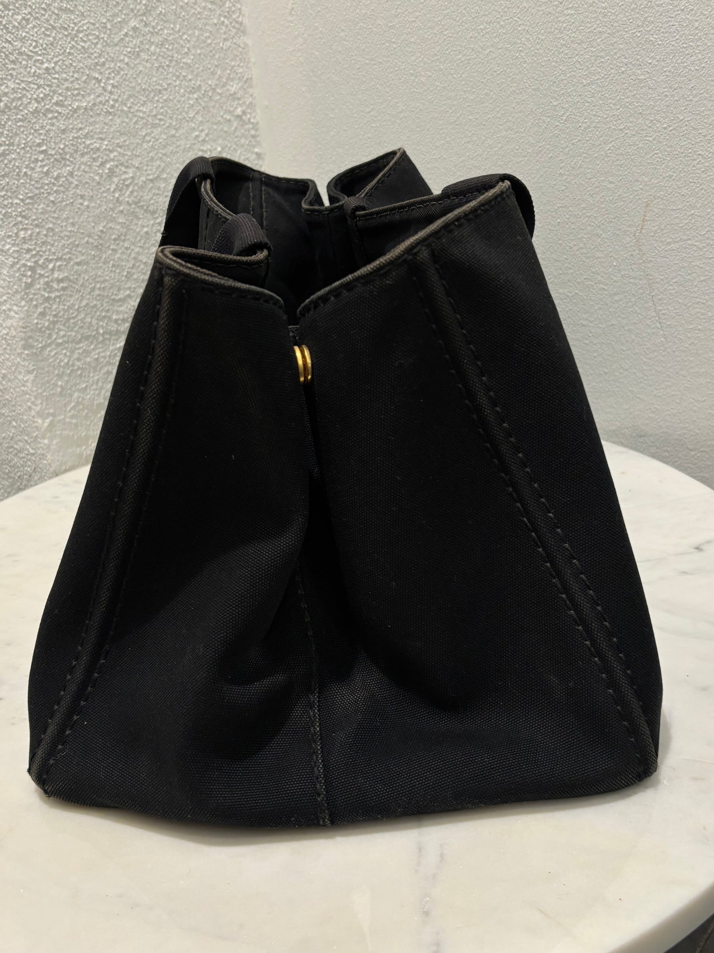 Prada - Canapa Tote - Black Canvas