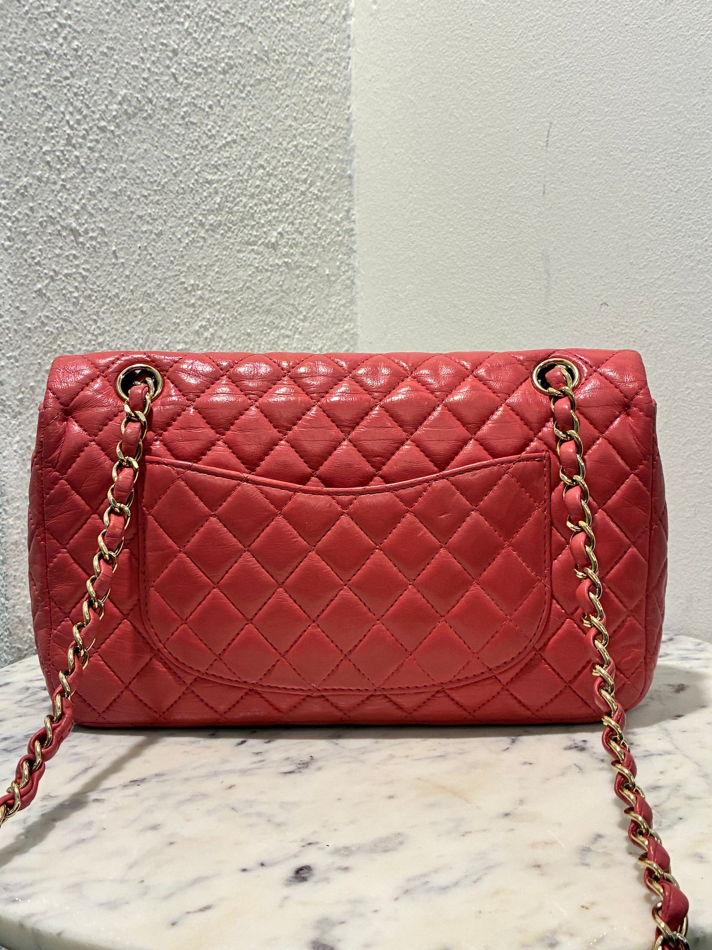 Chanel Charm Single Flap – Pink Leather & Gold Hardware (Kopi)