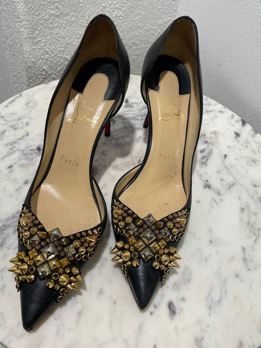 Christian Louboutin Farfaclou Half d’Orsay Pumps - 38,5