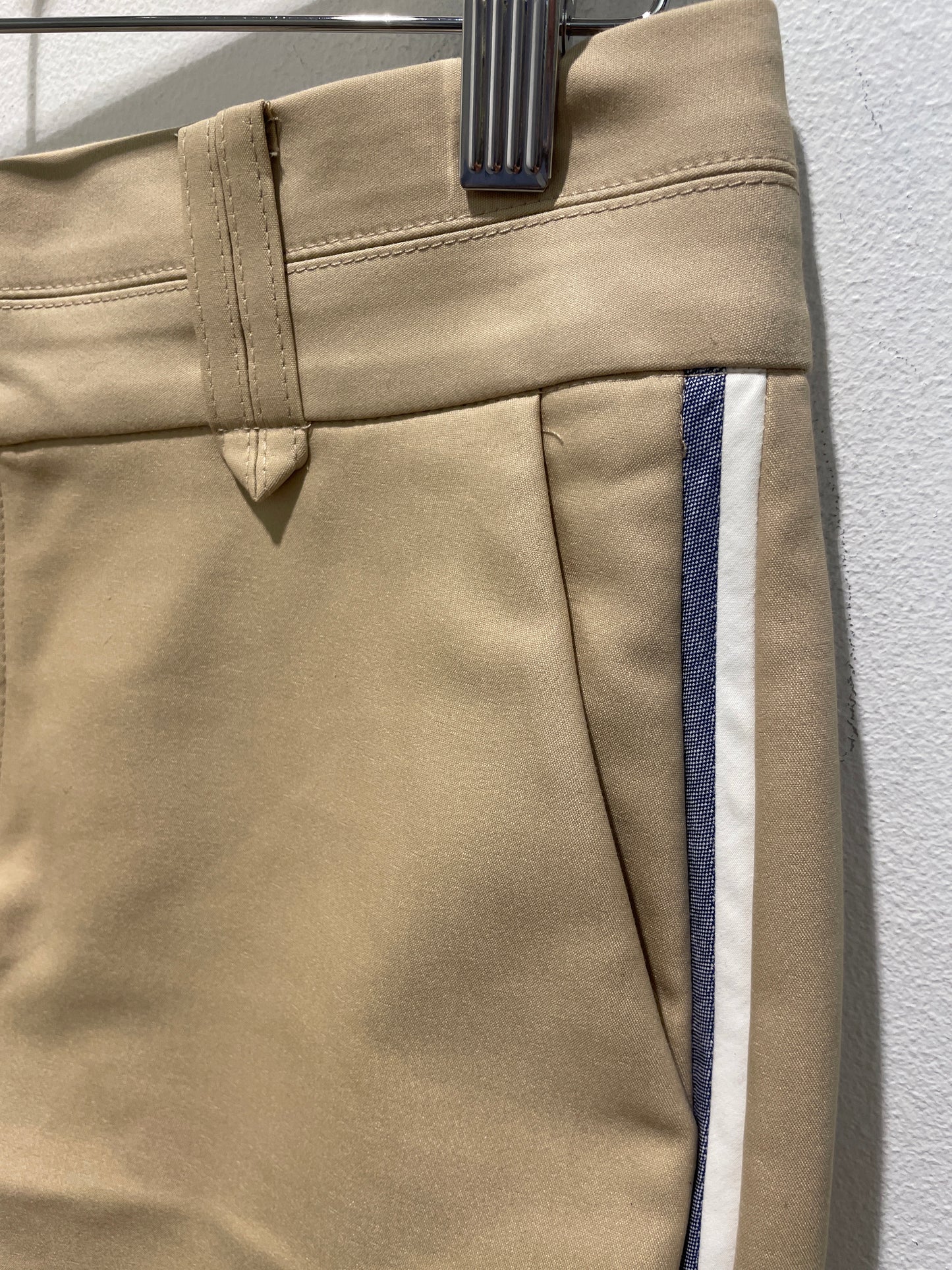 Mos Mosh Tailored Pencil Skirt with Sporty Side Stripes – Beige - EU36