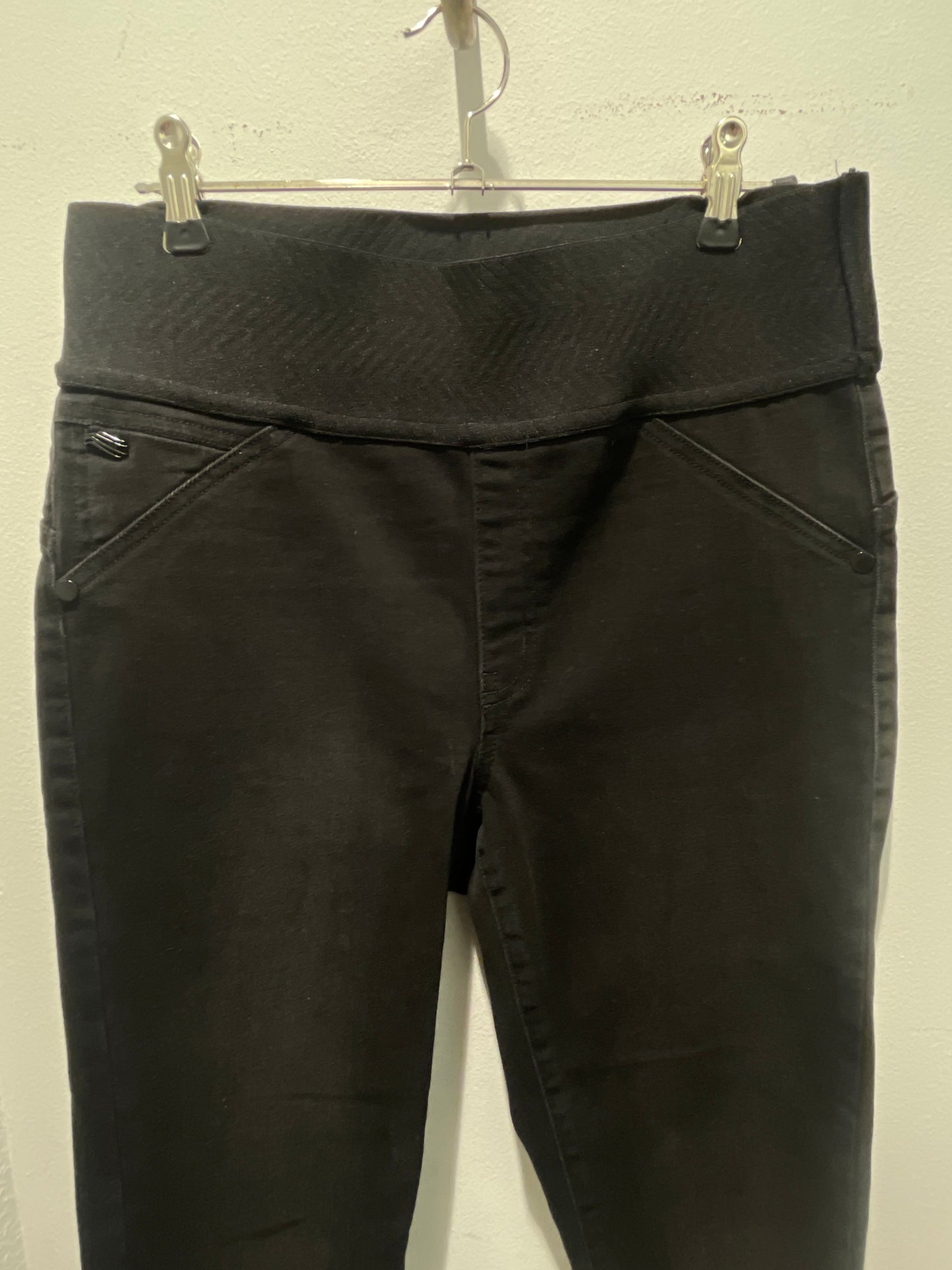 Marani High-Elastic-Waisted Black Denim Jegging Trousers - EU42