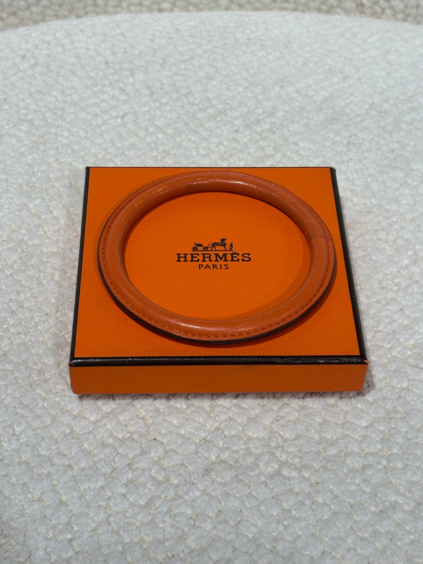 Hermés Bracelet - Orange Leather