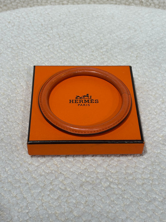 Hermés Bracelet - Orange Leather