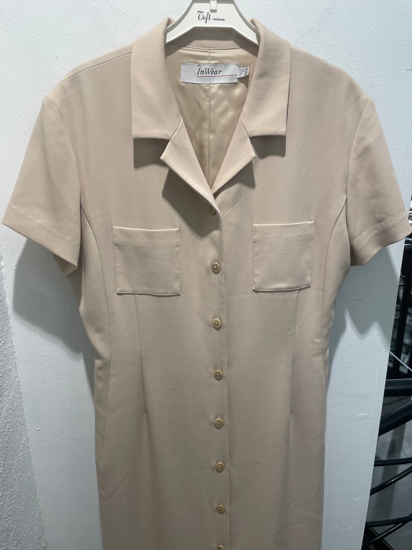 InWear Long Shirt Dress - sand/beige - EU42