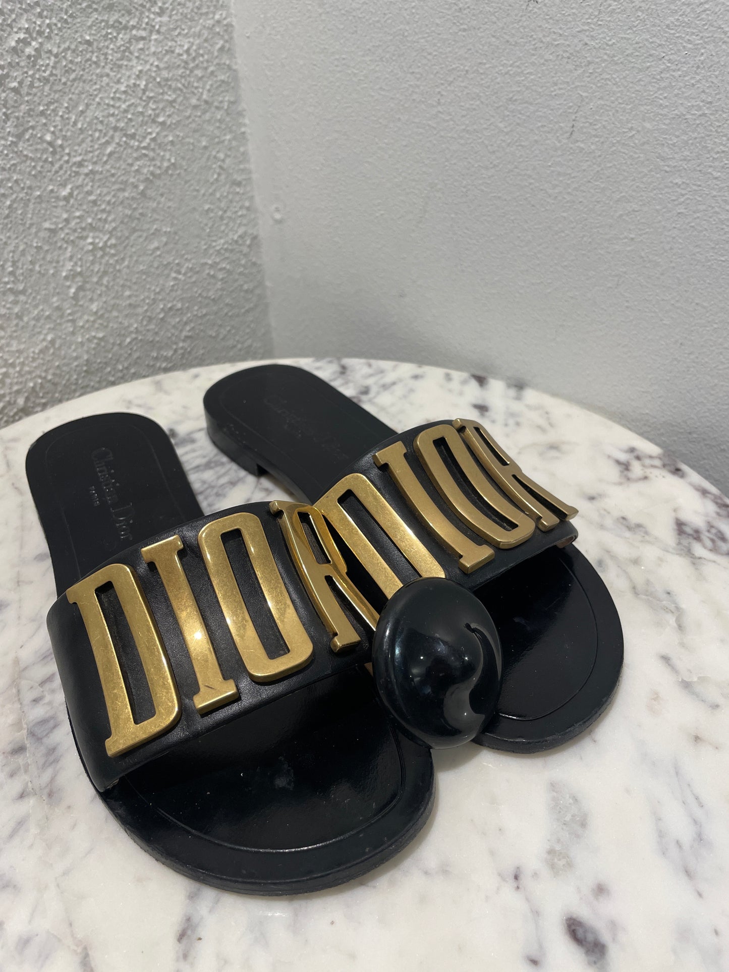 Christian Dior - Dio(r)evolution Leather Slides - 37,5